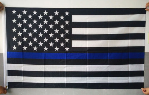 Police Thin Blue Line Flag 3' x 5'