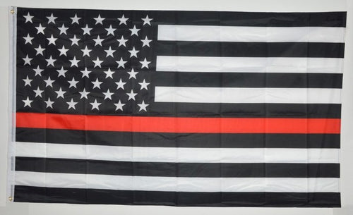 Firefighter Thin Red Line Flag 3' x 5'
